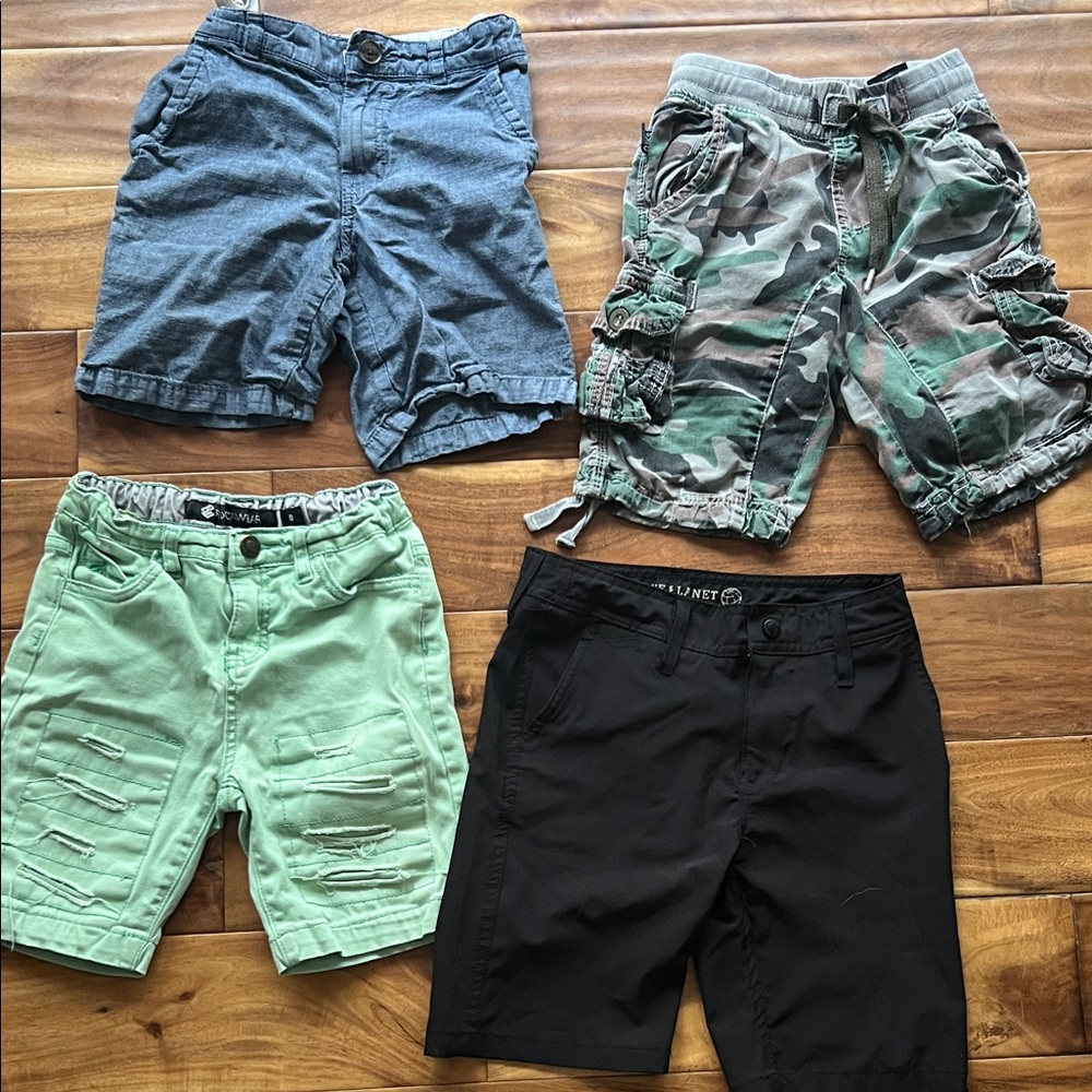 Boys  Casual Shorts Collection - Black, Green, Blue, Camouflage